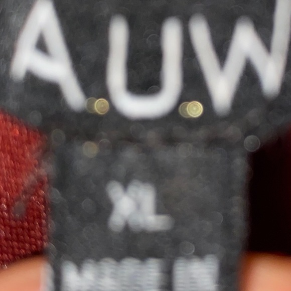 AUW Floral Rust Blouse W/Underliner XL 100% Polyester - Picture 3 of 4